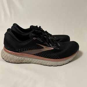 Brooks Womens Glycerin 18 Running Shoes - Black and Rose Gold - Size 11